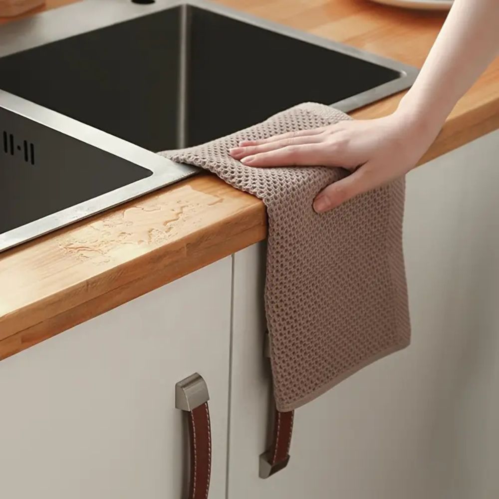 KitchenEase Honeycomb Cotton Towel for Quick Drying and Daily Use