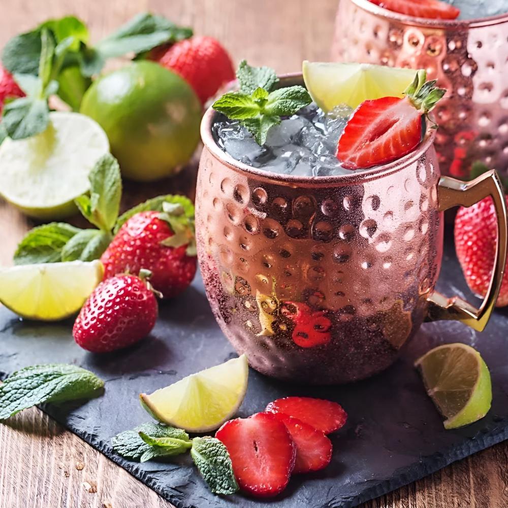 Elegance Hammered Copper Mug – 350ml Cocktail & Beverage Cup