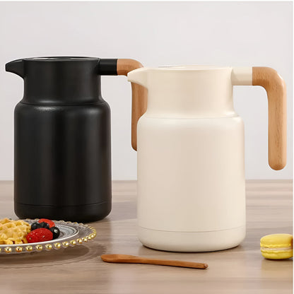NordicWood Thermal Carafe – Elegant Insulation for Hot & Cold Beverages