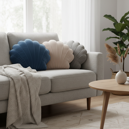 Aelora Velvet Shell Cushion Cover for Home Styling