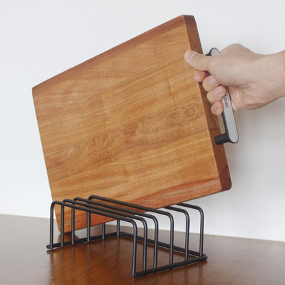 UrbanChef Steel Organizer Rack – Sleek Kitchen Storage for Cutting Boards & More