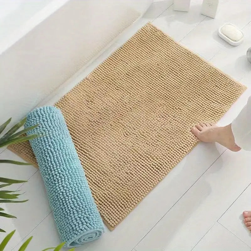 ChenilleLux Microfiber Bath Mat – Soft, Quick-Dry, Non-Slip Comfort