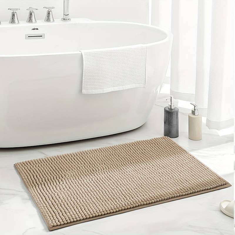 ChenilleLux Microfiber Bath Mat – Soft, Quick-Dry, Non-Slip Comfort