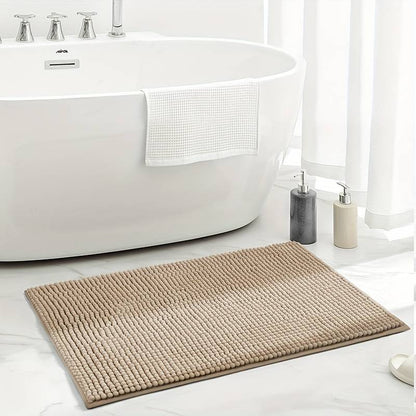 ChenilleLux Microfiber Bath Mat – Soft, Quick-Dry, Non-Slip Comfort
