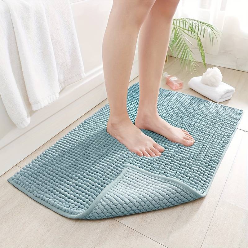 ChenilleLux Microfiber Bath Mat – Soft, Quick-Dry, Non-Slip Comfort