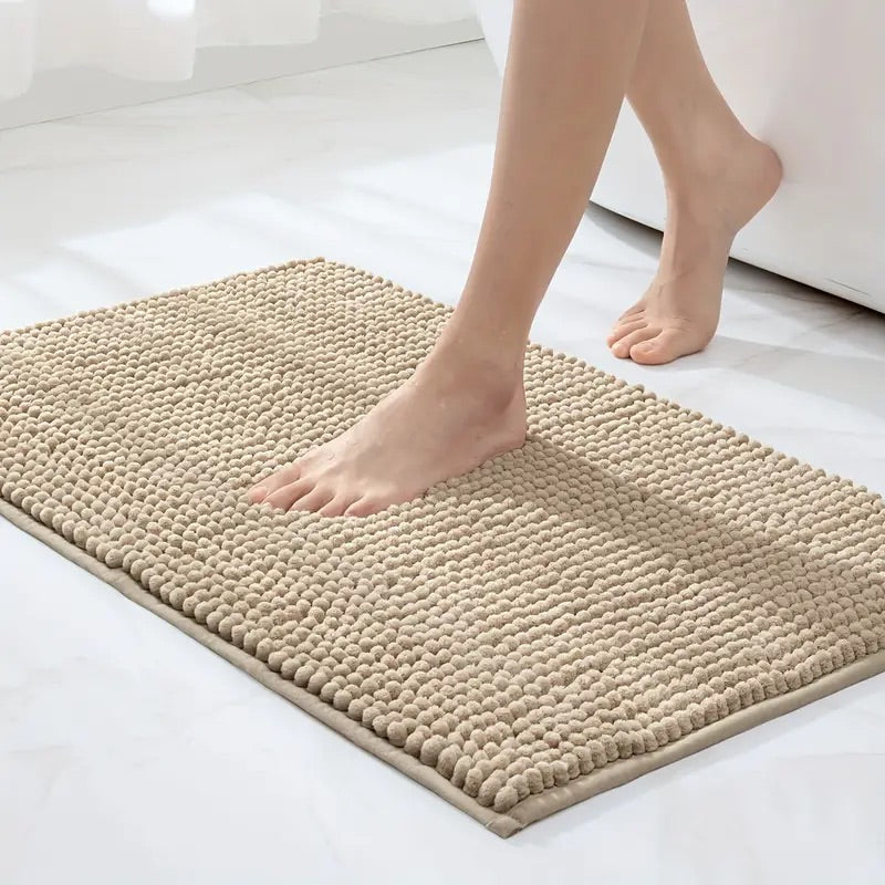 ChenilleLux Microfiber Bath Mat – Soft, Quick-Dry, Non-Slip Comfort