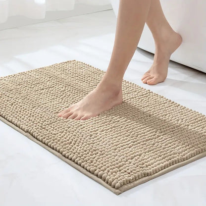 ChenilleLux Microfiber Bath Mat – Soft, Quick-Dry, Non-Slip Comfort