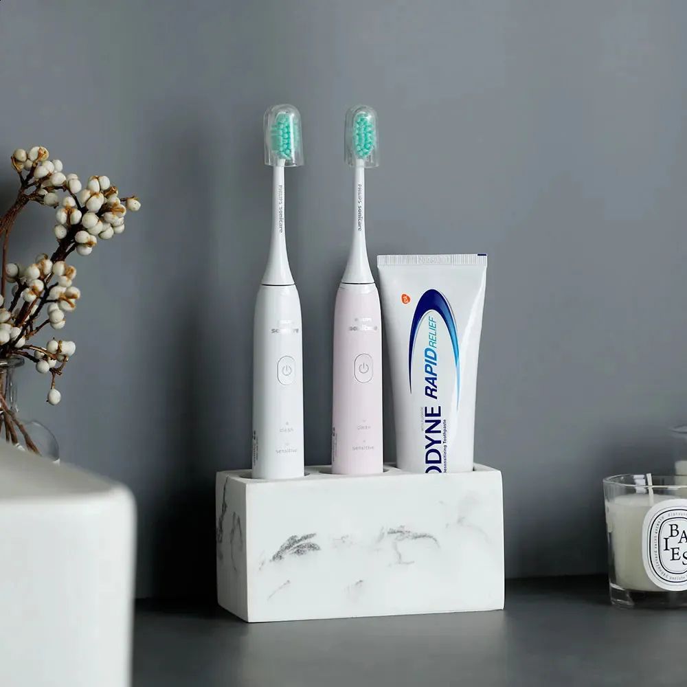 Resina Couple Toothbrush Holder for Sleek and Organized Bathrooms