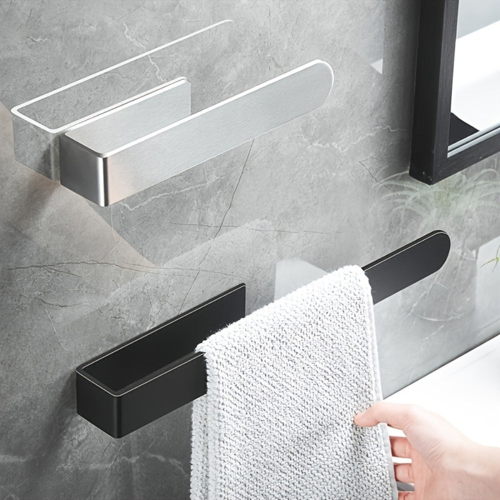 LustraWall Stainless Steel Towel Rack – Wall-Mounted Minimalist Design