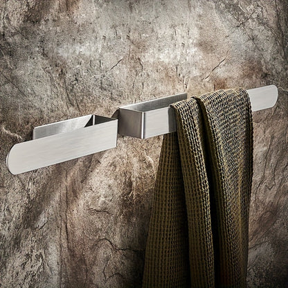 LustraWall Stainless Steel Towel Rack – Wall-Mounted Minimalist Design
