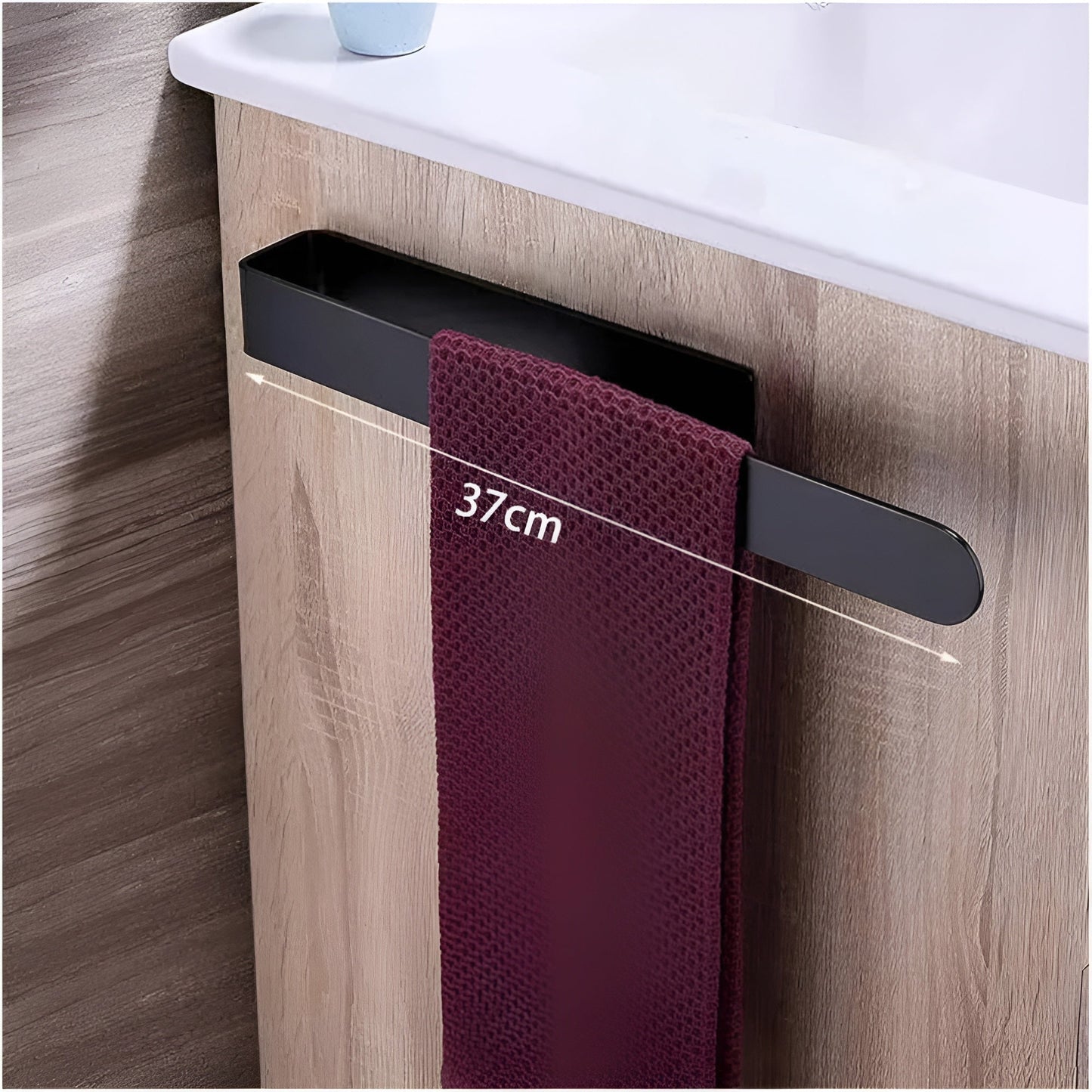LustraWall Stainless Steel Towel Rack – Wall-Mounted Minimalist Design