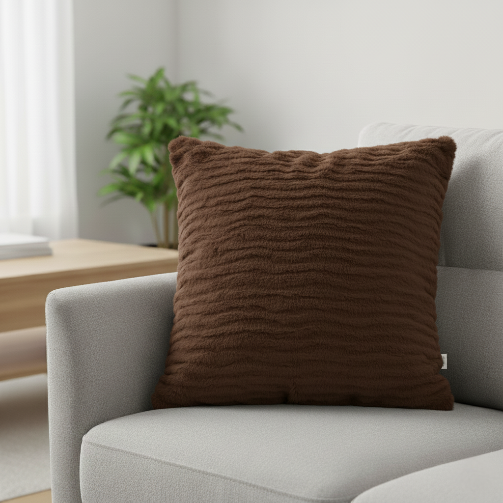 Veloria Faux Fur Cushion Cover for Modern Home Styling
