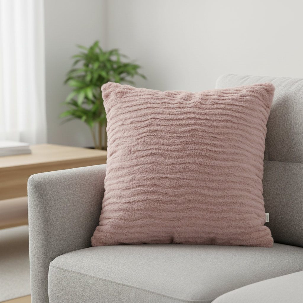 Veloria Faux Fur Cushion Cover for Modern Home Styling
