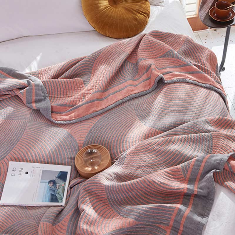 RingBreeze Four-Layer Cotton Summer Quilt – Lightweight, Breathable Comfort