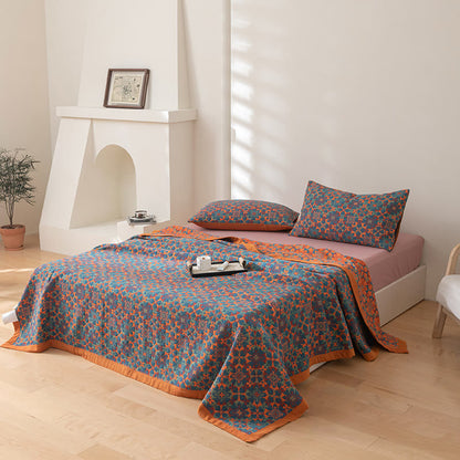 AuroraSix Reversible Cotton Quilt – Soft, Eco-Friendly Comfort for Your Bedroom