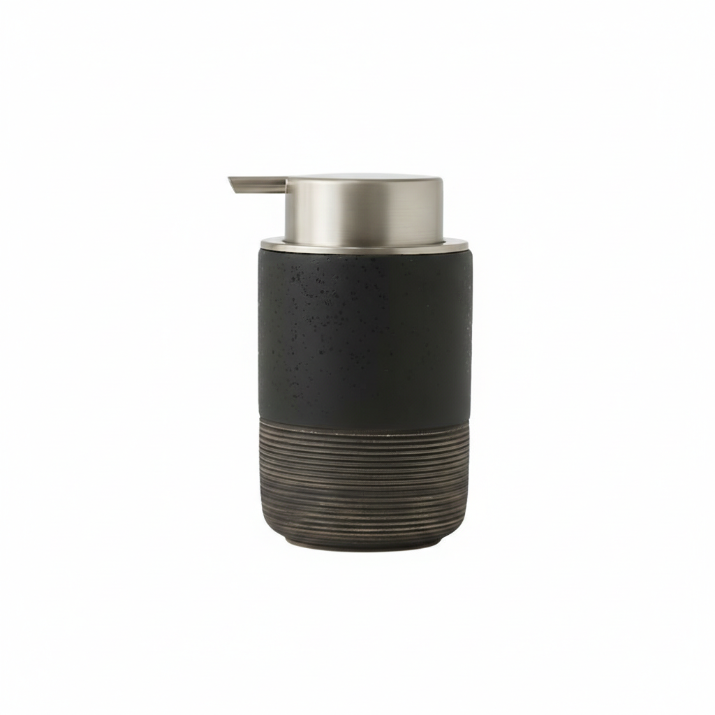 CeramiLux Minimalist Ceramic Soap Dispenser for Modern Bathrooms and Kitchens