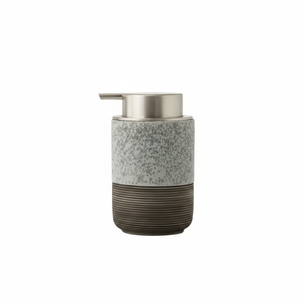 CeramiLux Minimalist Ceramic Soap Dispenser for Modern Bathrooms and Kitchens