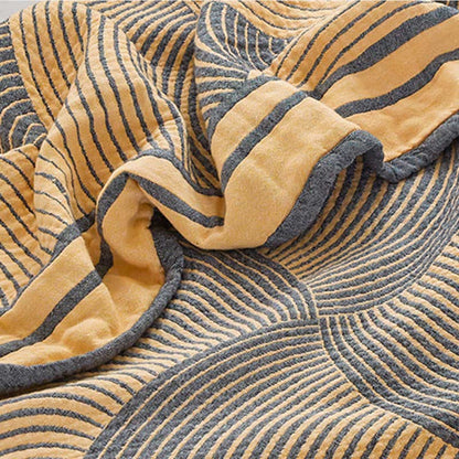 RingBreeze Four-Layer Cotton Summer Quilt – Lightweight, Breathable Comfort