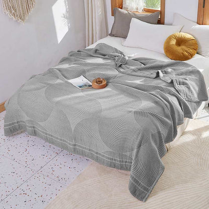 RingBreeze Four-Layer Cotton Summer Quilt – Lightweight, Breathable Comfort