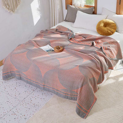 RingBreeze Four-Layer Cotton Summer Quilt – Lightweight, Breathable Comfort