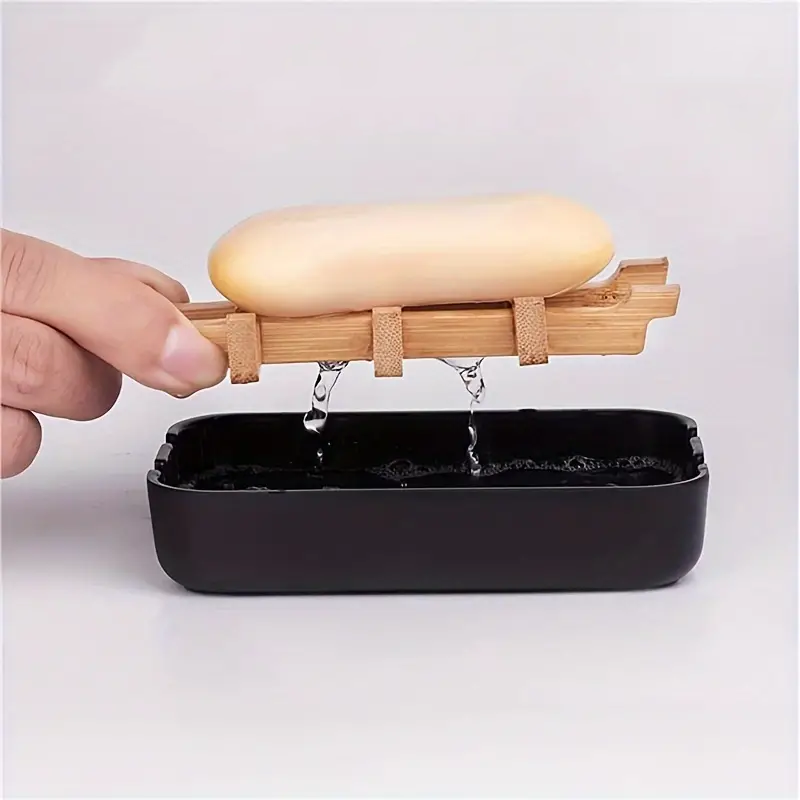 BambooLux Soap Dish – Elegant & Eco-Friendly Bathroom Accessory
