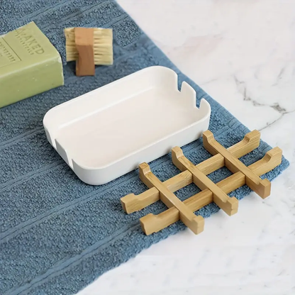 BambooLux Soap Dish – Elegant & Eco-Friendly Bathroom Accessory