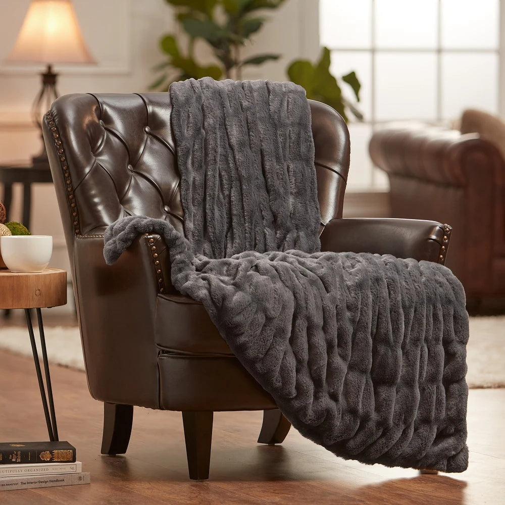 Velura Luxe Faux Fur Blanket for Year-Round Comfort and Style
