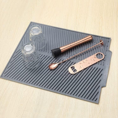 FlexiDrain Premium Silicone Dish Mat for Versatile Kitchen Efficiency