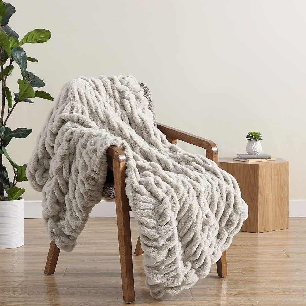 Velura Luxe Faux Fur Blanket for Year-Round Comfort and Style