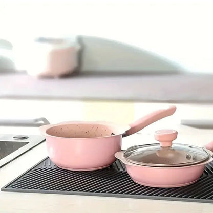 FlexiDrain Premium Silicone Dish Mat for Versatile Kitchen Efficiency