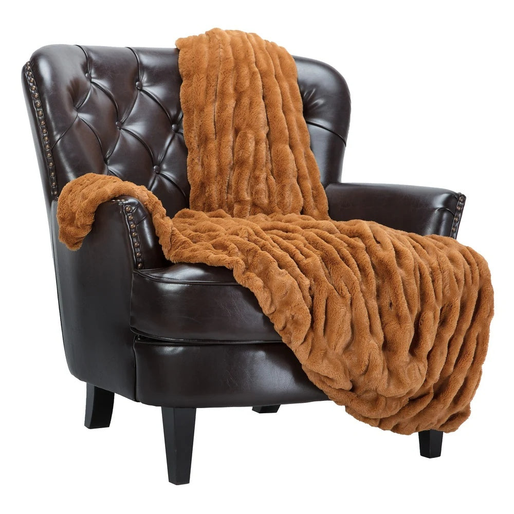 Velura Luxe Faux Fur Blanket for Year-Round Comfort and Style